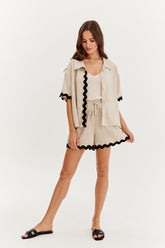Sandy Toes linen shorts